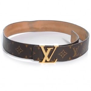 LOUIS VUITTON
Monogram LV Initiales Belt 80 32